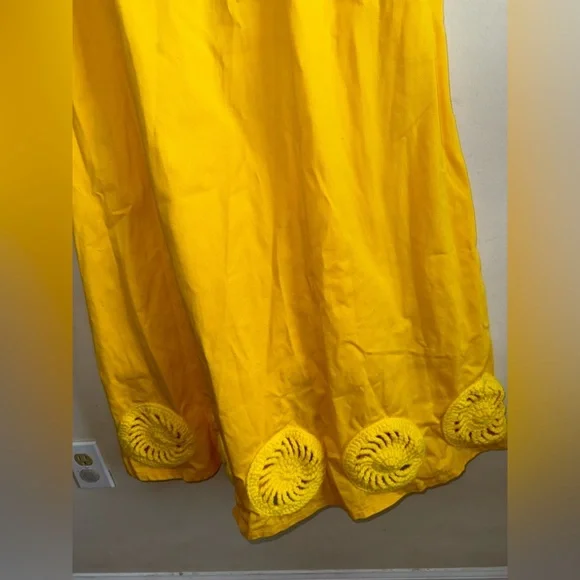 Elexiay Kwara Dress in Yellow $395 Size Medium - Picture 10 of 12